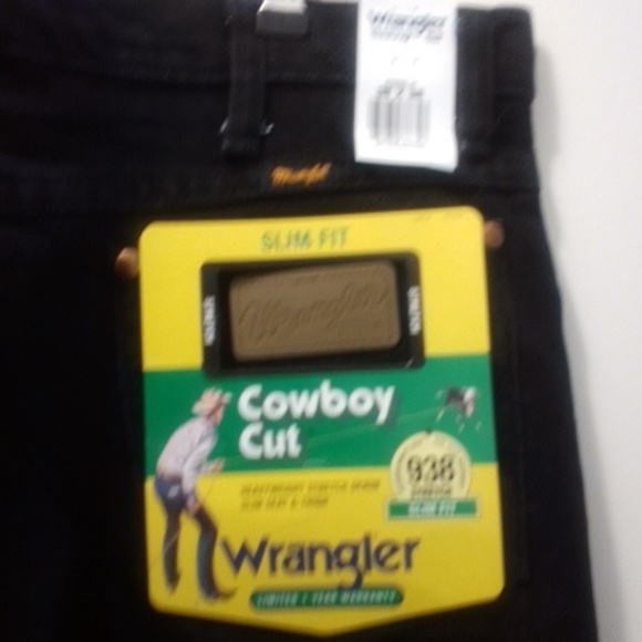 Wrangler Slim Fit Cowboy Cut Jeans - Black - Picture 2 of 3